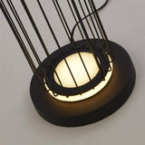 Circolo Cage LED Floor Lamp - Black Metal - Comet Lighting