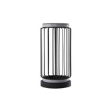 Circolo Cage LED Table Lamp - Black Metal - Comet Lighting