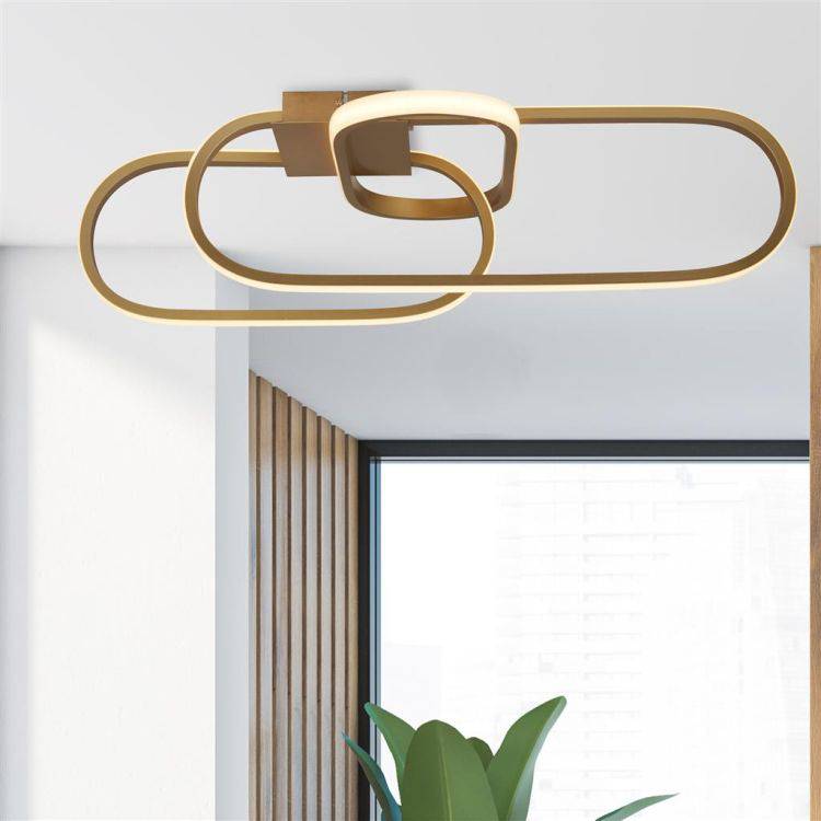 Clip LED Ceiling Light - Gold Aluminium - Comet Lighting