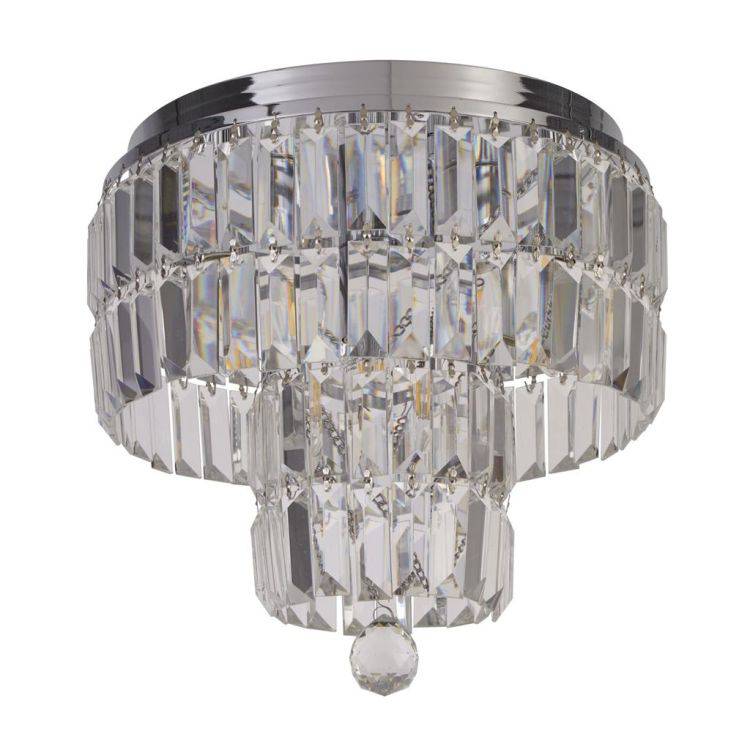 Empire 4Lt Pendant - Chrome & Clear Glass| IP44 - Comet Lighting