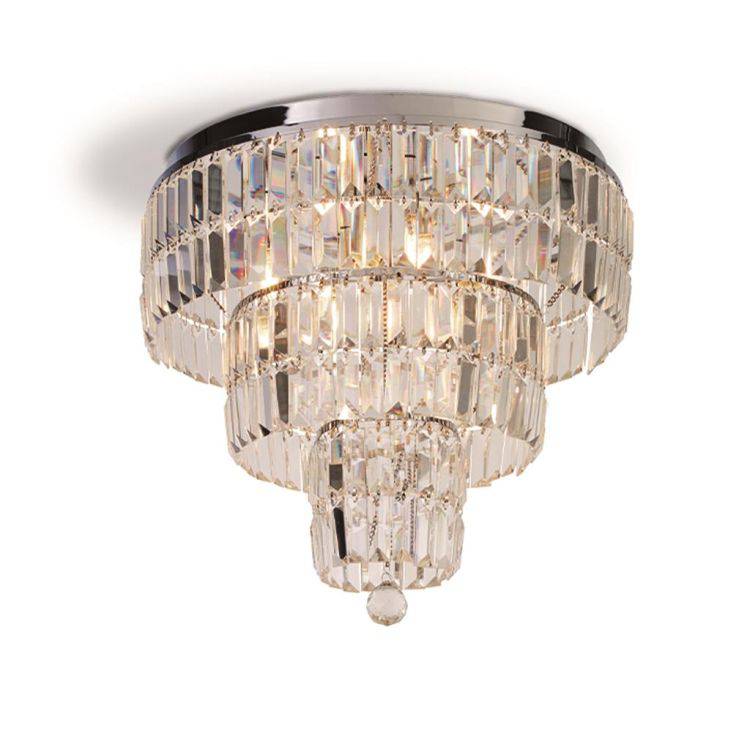 Empire 6Lt Pendant - Chrome & Clear Glass| IP44 - Comet Lighting