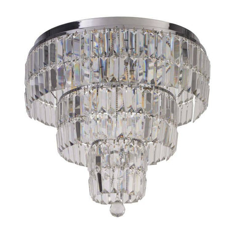 Empire 6Lt Pendant - Chrome & Clear Glass| IP44 - Comet Lighting