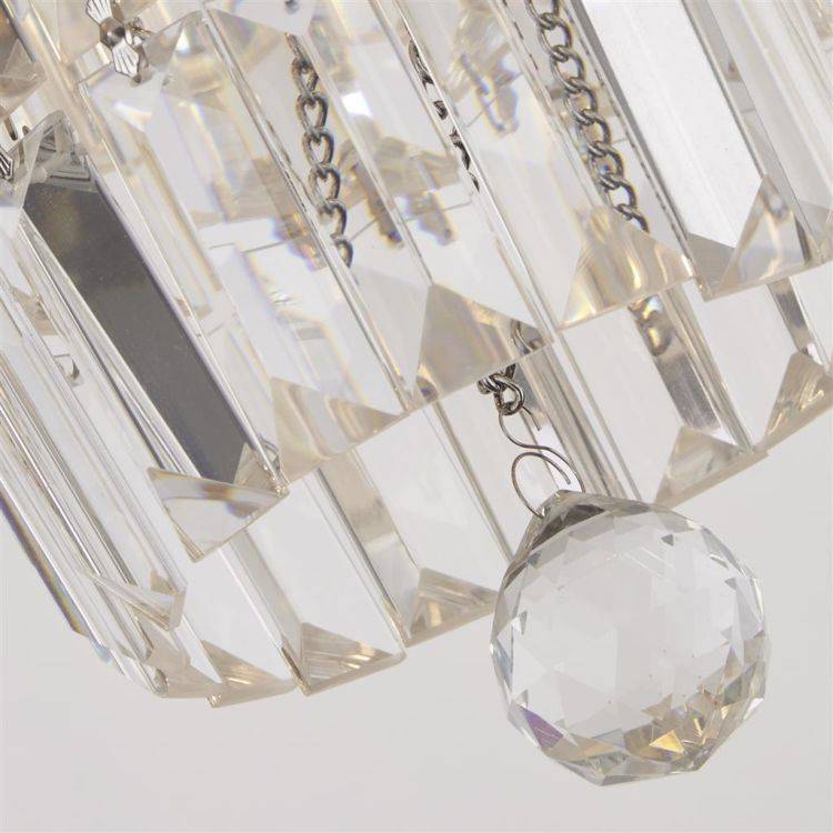 Empire 6Lt Pendant - Chrome & Clear Glass| IP44 - Comet Lighting