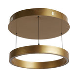 Layla Gesture Control Pendant - Gold Metal & Opal Acrylic 440mm - Comet Lighting