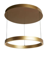 Layla Gesture Control Pendant - Gold Metal & Opal Acrylic 640mm - Comet Lighting