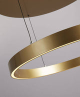 Layla Gesture Control Pendant - Gold Metal & Opal Acrylic 640mm - Comet Lighting