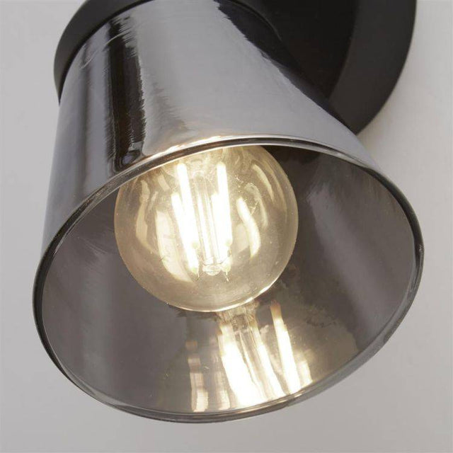 Mega Spotlight - Black & Smoked Glass - Comet Lighting