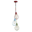 Novelty Balloon 3Lt Ceiling Pendant - Coloured Metal - Comet Lighting