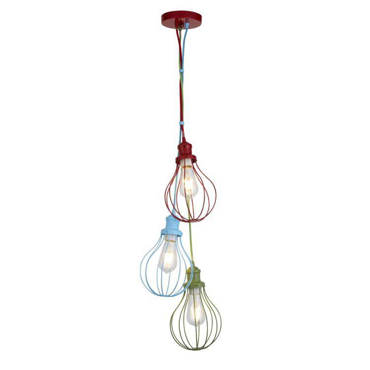 Novelty Balloon 3Lt Ceiling Pendant - Coloured Metal - Comet Lighting