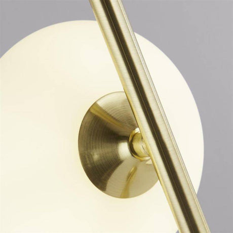 Pebble Table Lamp - Gold & White Oval - Comet Lighting