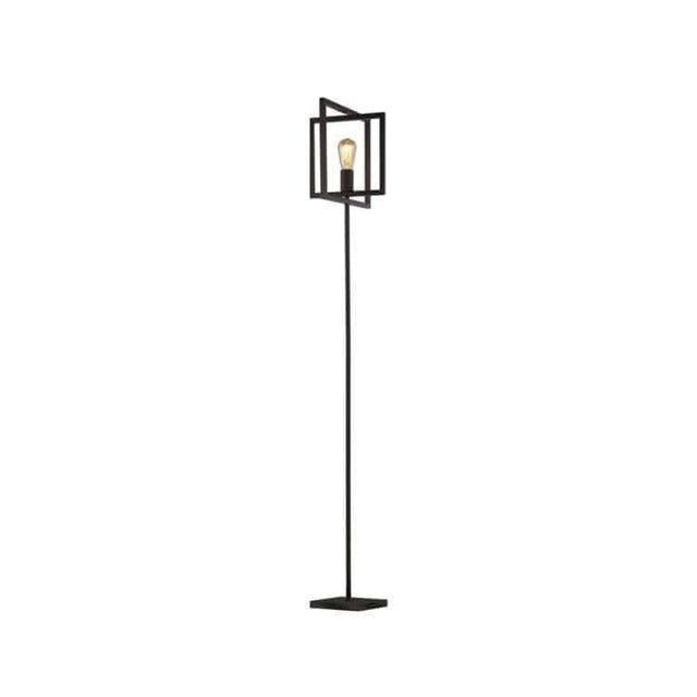 Plaza Adjustable Floor Lamp - Matt Black Metal - Comet Lighting