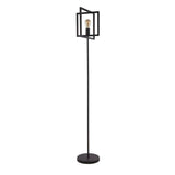 Plaza Adjustable Floor Lamp - Matt Black Metal - Comet Lighting