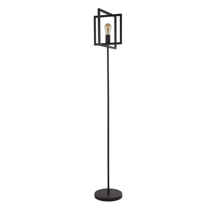 Plaza Adjustable Floor Lamp - Matt Black Metal - Comet Lighting