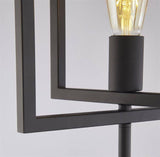 Plaza Adjustable Floor Lamp - Matt Black Metal - Comet Lighting