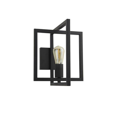 Plaza Adjustable Wall Light - Matt Black Metal - Comet Lighting