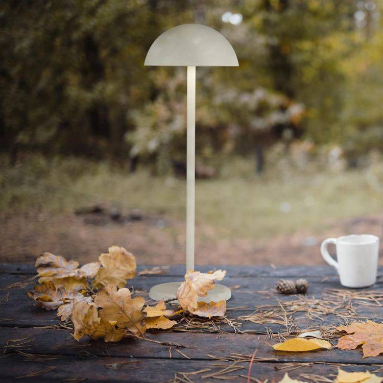 Portabello Portable Outdoor Table Lamp - Matt White| IP54 - Comet Lighting