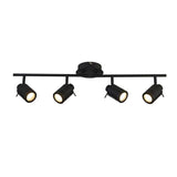 Samson 4Lt Split Bar Bathroom Spotlight- Back Metal| IP44 - Comet Lighting