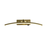 Santorini Picture Light - Satin Brass & Brushed Metal 40cm - Comet Lighting