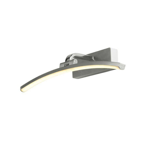 Santorini Picture Light - Satin Silver & Polished Chrome 40cm - Comet Lighting