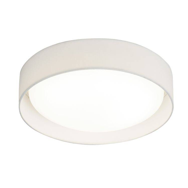 Searchlight 1 Light LED Flush Ceiling Light White Shade - Comet Lighting