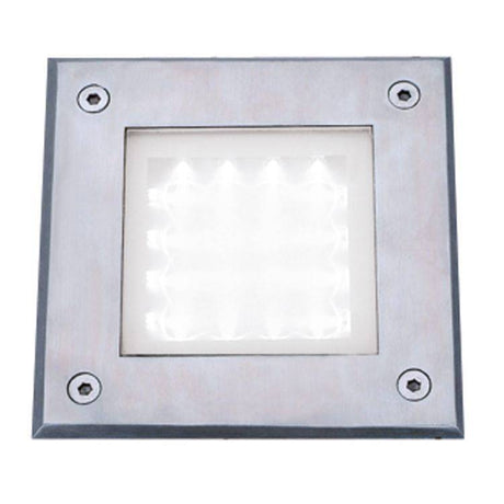 Searchlight 16 LED Square White LED Light Stainless Steel - Comet Lighting