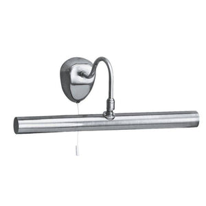 Searchlight 2 Light Picture Light Adjustable Joint Silver - Comet Lighting