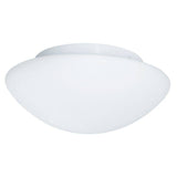 Searchlight 23cm White Flush Fitting Opal Glass - Comet Lighting