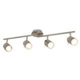 Searchlight 4 Light Bathroom Split-Bar Silver - Comet Lighting