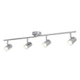 Searchlight 4 Light Cylinder Split Bar Chrome - Comet Lighting