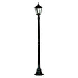 Searchlight Alex Black Outdoor Post Lamp Glass - Comet Lighting