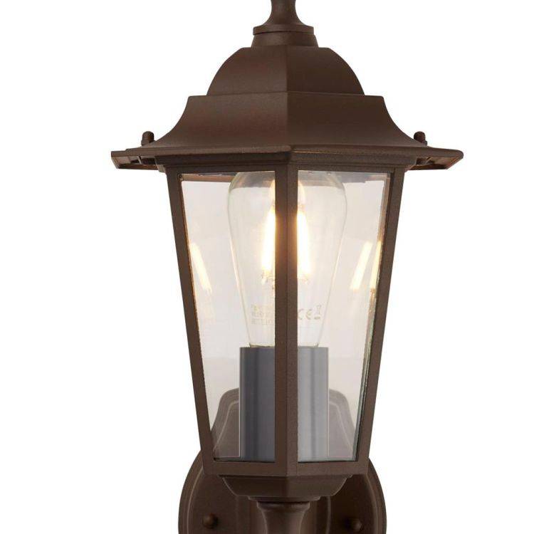 Searchlight Alex Outdoor Wall Light - Rust Brown| IP44 - Comet Lighting