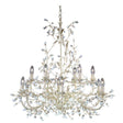 Searchlight Almandite Cream Gold 12 Light Chandelier Crystal - Comet Lighting