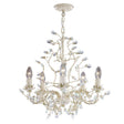 Searchlight Almandite Cream Gold 5 Light Chandelier Crystal - Comet Lighting