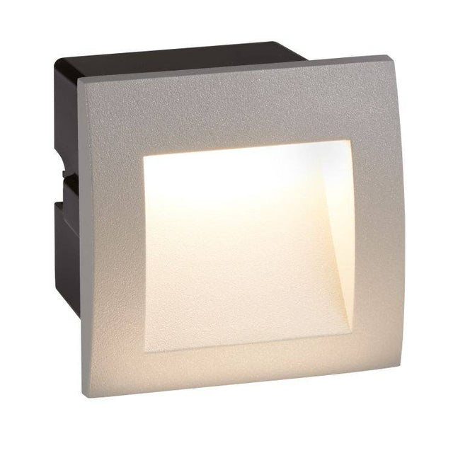 Searchlight Ankle LED Indoor Outdoor Recessed Square Grey - Comet Lighting