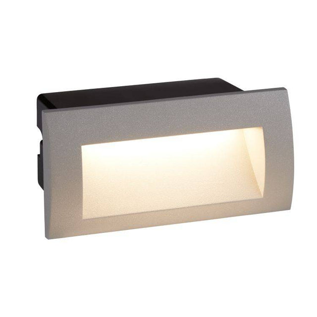 Searchlight Ankle LED Recessed Rectangle Grey - Comet Lighting