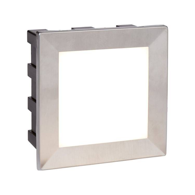 Searchlight Ankle LED Recessed Square Chrome White Diffuser - Comet Lighting