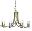 Searchlight Ascona Brass 8 Light Fitting Glass Sconces - Comet Lighting