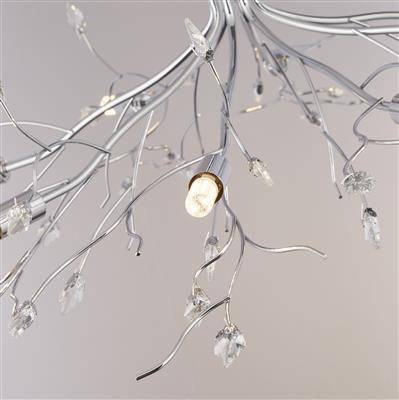 Searchlight ASTBURY 8Lt Ceiling Pendant -Chrome & Acid Glass - Comet Lighting