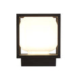 Searchlight Athens LED Outdoor Light - Black with Opal Shade - Comet Lighting