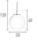 Searchlight Atom Silver Pendant Light Glass Spheres - Comet Lighting