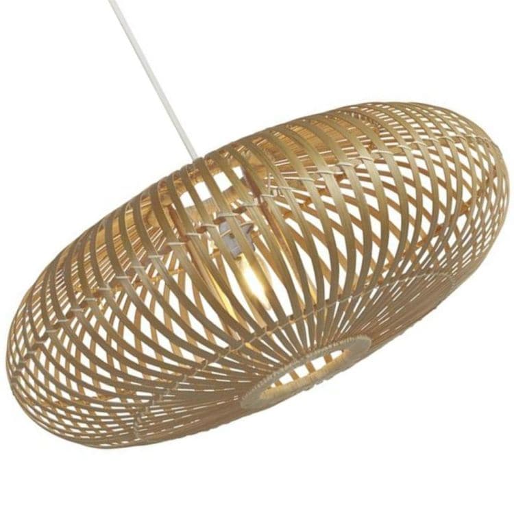 Searchlight Bali Ceiling Pendant - Bamboo Shade (A) - Comet Lighting