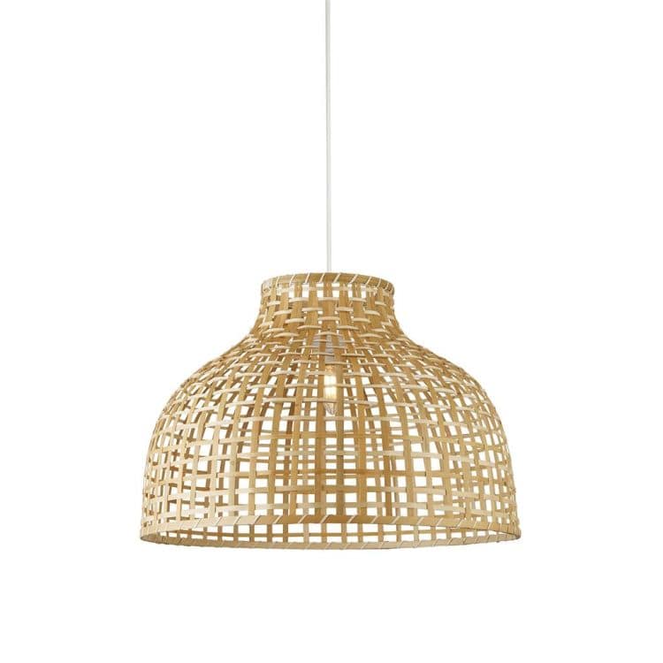 Searchlight Bali Ceiling Pendant - Bamboo Shade (B) - Comet Lighting