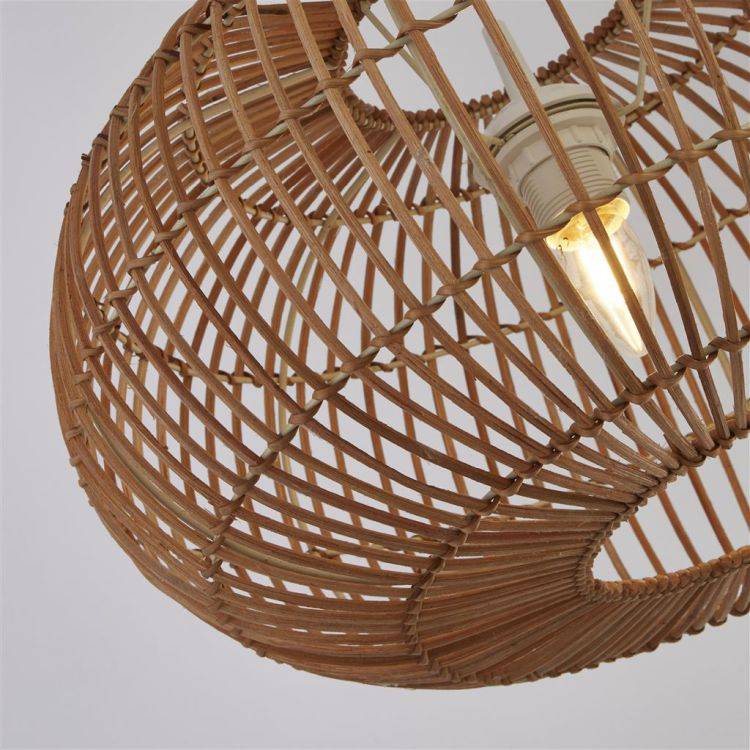 Searchlight Bali Ceiling Pendant - Rattan Shade (B) - Comet Lighting