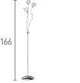 Searchlight Bellis II Chrome 3 Light Floor Lamp Glass Shades - Comet Lighting