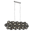 Searchlight Berry 25Lt Ceiling Pendant - Chrome & Smoke Glass - Comet Lighting