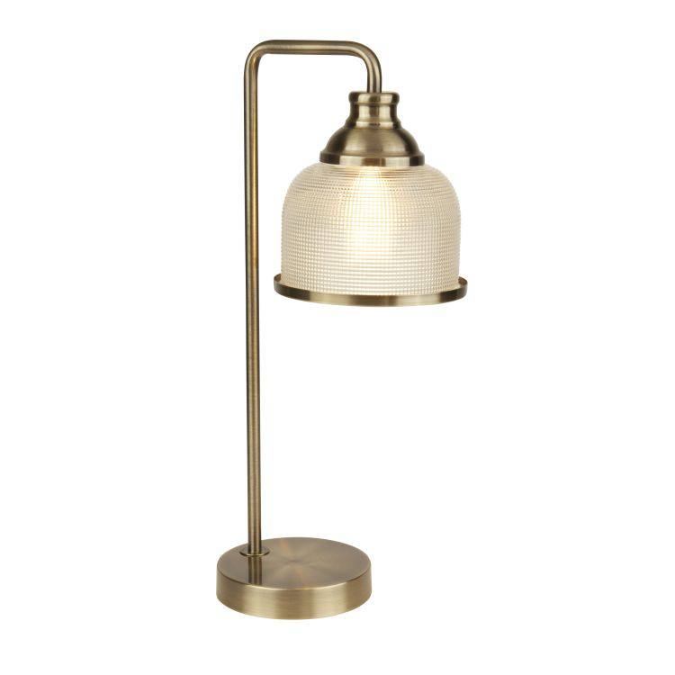 Searchlight Bistro II - 1Lt Table Lamp - Antique Brass - Comet Lighting