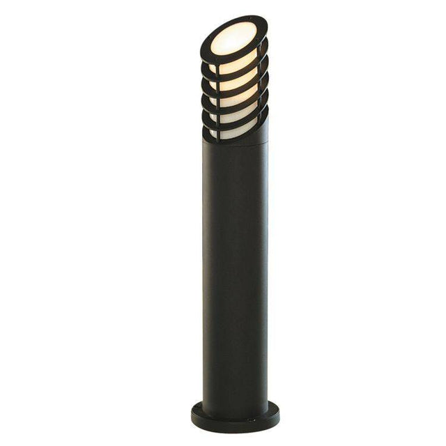 Searchlight Black Bollard Light White Diffuser - Comet Lighting