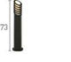 Searchlight Black Bollard Light White Diffuser - Comet Lighting