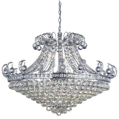 Searchlight Bloomsbury 8 Light Chandelier Crystal Decoration - Comet Lighting