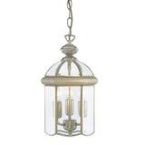 Searchlight Brass 3 Light Domed Lantern Glass Shade - Comet Lighting